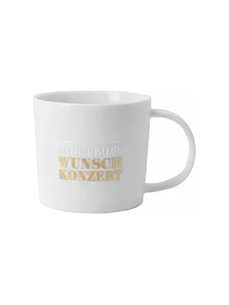 RAEDER | Tasse - Poesietasse 320ml Sunday Morning | weiss